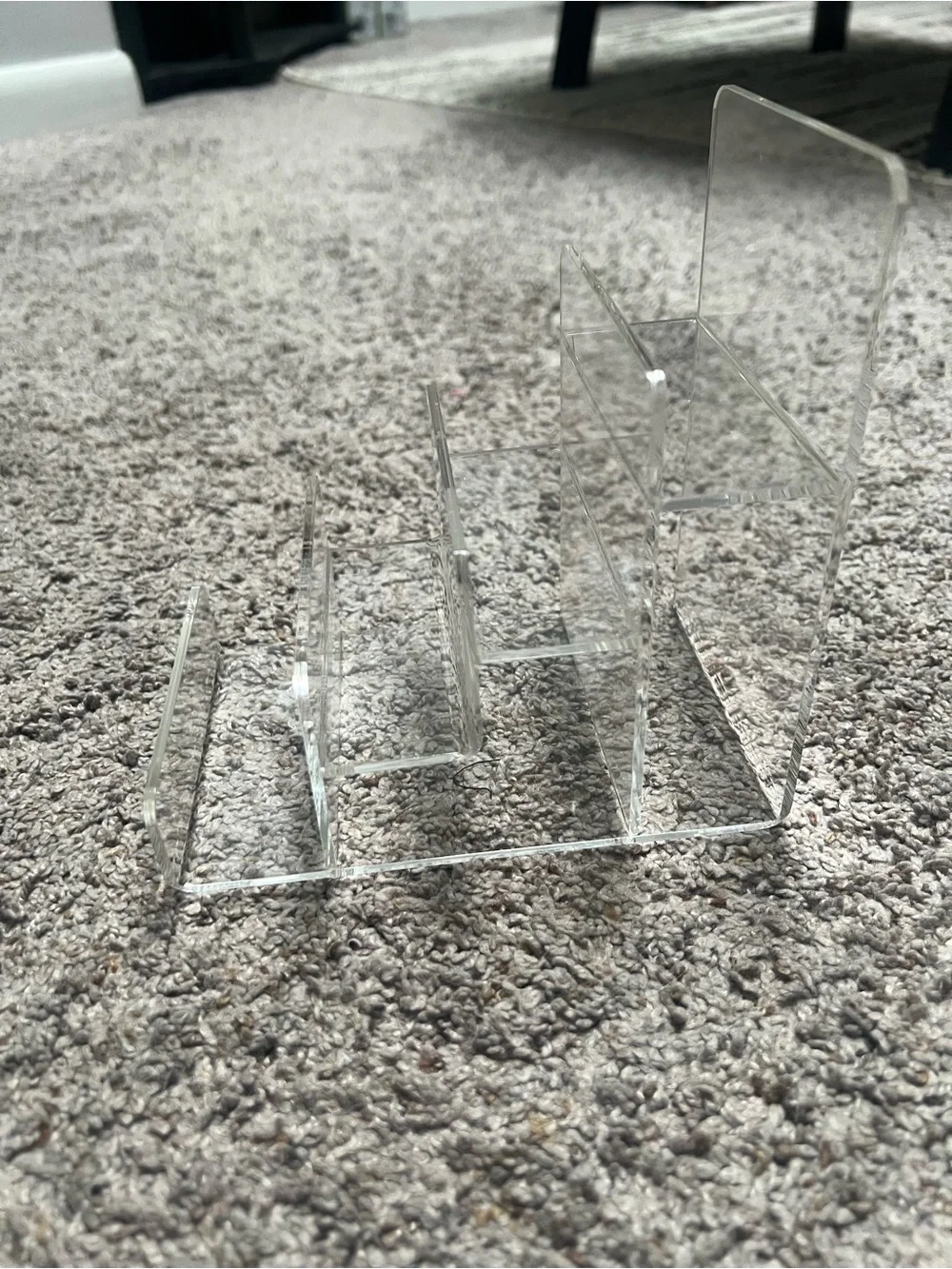 Clear Acrylic Stand Organizer Trio